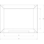 AXI Lavagna per Casetta da Gioco per Bambini Grigio 2x40x30 cm