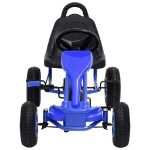 Go Kart a Pedali con Pneumatici Blu
