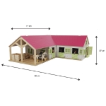 Kids Globe Stalla per Cavalli 1:24 Rosa