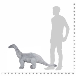 Dinosauro Brachiosaurus in Peluche in Piedi Grigio XXL