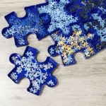 HI Vassoio Ordinamento Puzzle 21,5 cm Blu
