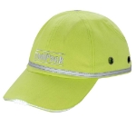 Toolpack Cappello Protettivo da Lavoro con Luce LED Verde Lime