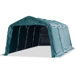 Tendone Bestiame Rimovibile PVC 550 g/m² 3,3x6,4 m Verde Scuro