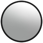Specchio Convesso per Traffico Interno Nero Ø40 cm in Acrilico