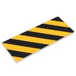 Protezioni da Parete 6 pz Giallo e Nero 50x10x2 cm Schiuma EVA