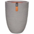 Capi Vaso Nature Rib Elegante Basso 36x47 cm Grigio PKGRR782