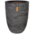 Capi Vaso Nature Rib Elegante Basso 46x58 cm Antracite KOFZ783