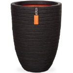 Capi Vaso Nature Row Elegante Basso 36x47 cm Nero KBLRO782