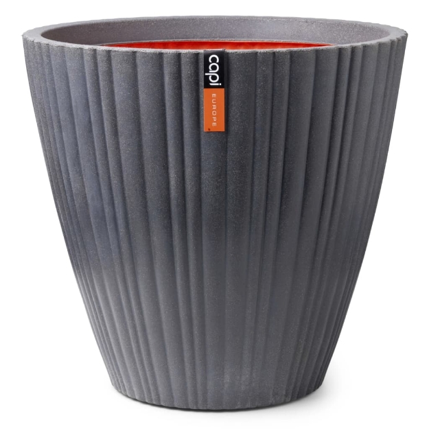 Capi Vaso Rotondo Urban Tube Affusolato 55x52 cm Grigio Scuro