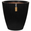 Capi Vaso Urban Tube a Cono 40x40 cm Nero KBLT801