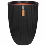 Capi Vaso Urban Tube Elegante Basso 46x58 cm Nero KBLT783