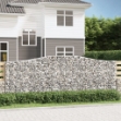 Cesto Gabbione ad Arco 400x30x140/160 cm Ferro Zincato