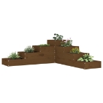 Fioriera Giardino 4 Ripiani Miele 106x104,5x36cm Massello Pino