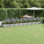 Letto da Giardino in Acciaio a Polvere 600x140x36 cm Antracite