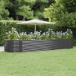 Letto Giardino Acciaio Vernice a Polvere 447x140x68cm Antracite