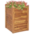 Letto Rialzato da Giardino 60x60x44 cm in Legno Massello d'Acacia
