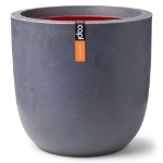 Capi Vaso Urban Smooth Rotondo 54x52 cm Grigio Scuro