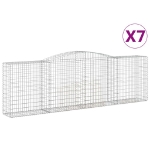 Cesti Gabbioni ad Arco 7 pz 400x50x120/140 cm Ferro Zincato