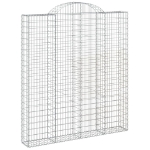 Cesto Gabbione ad Arco 200x30x220/240 cm Ferro Zincato