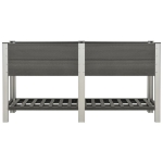 Fioriera Rialzata Giardino con Ripiano 175x50x90 cm WPC Grigio