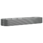 Letto Giardino Acciaio Verniciato a Polvere 510x140x68cm Grigio