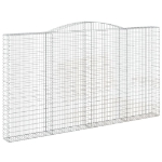 Cesti Gabbioni ad Arco 4 pz 400x30x220/240 cm Ferro Zincato