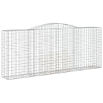 Cesti Gabbioni ad Arco 4 pz 400x50x160/180 cm Ferro Zincato