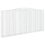 Cesti Gabbioni ad Arco 8 pz 400x30x180/200 cm Ferro Zincato
