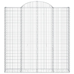 Cesto Gabbione ad Arco 200x30x200/220 cm Ferro Zincato