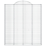 Cesto Gabbione ad Arco 200x30x220/240 cm Ferro Zincato