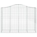 Cesto Gabbione ad Arco 200x50x140/160 cm Ferro Zincato