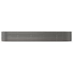 Letto Giardino Acciaio Verniciato Polvere 447x140x68 cm Grigio