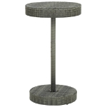 Tavolo da Giardino Grigio 60,5x106 cm in Polyrattan