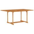 Tavolo da Giardino 150x90x75 cm in Legno Massello di Teak