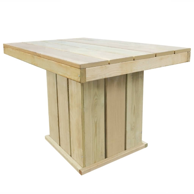 Tavolo da Giardino 110x75x74 cm Legno di Pino Impregnato