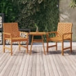 Tavolino 45x45x60 cm in Legno Massello di Acacia