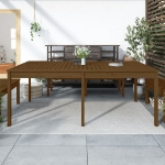 Tavolo da Giardino Miele 203,5x100x76cm Legno Massello di Pino