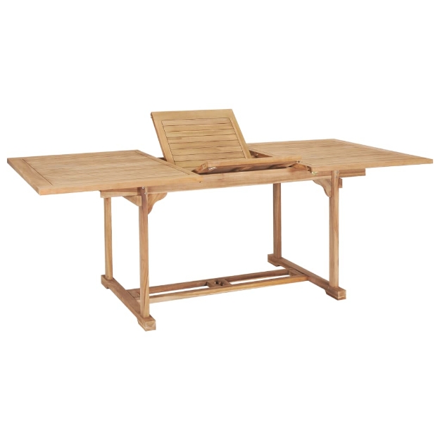 Tavolo da Pranzo Allungabile 150-200x100x75 cm Massello di Teak