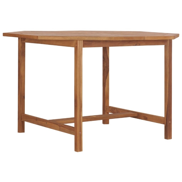 Tavolo Pranzo da Giardino Ø110x110x75 cm Legno Massello di Teak