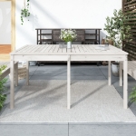 Tavolo da Giardino Bianco 159,5x82,5x76cm Legno Massello Pino