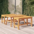 Tavolino 100x50x45 cm in Legno Massello di Acacia
