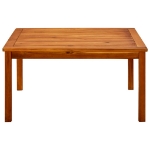 Tavolino da Giardino 85x85x45 cm in Legno Massello di Acacia