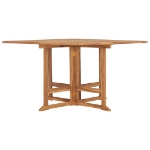 Tavolo da Giardino Pieghevole 110x110x75 cm in Massello di Teak