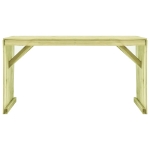 Tavolo da Giardino 150x87x80 cm in Legno di Pino Impregnato