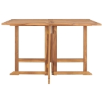 Tavolo da Giardino Pieghevole 120x120x75cm in Massello di Teak