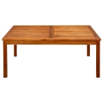 Tavolino da Giardino 110x110x45 cm in Legno Massello di Acacia