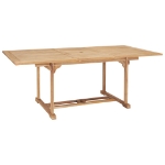 Tavolo da Pranzo Allungabile 150-200x100x75 cm Massello di Teak