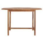 Tavolo Pranzo da Giardino Ø110x110x75 cm Legno Massello di Teak