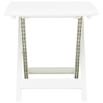 Tavolo da Giardino Bianco 79x72x70 cm Plastica