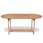 Tavolo da Giardino 180x90x75 cm in Massello di Teak